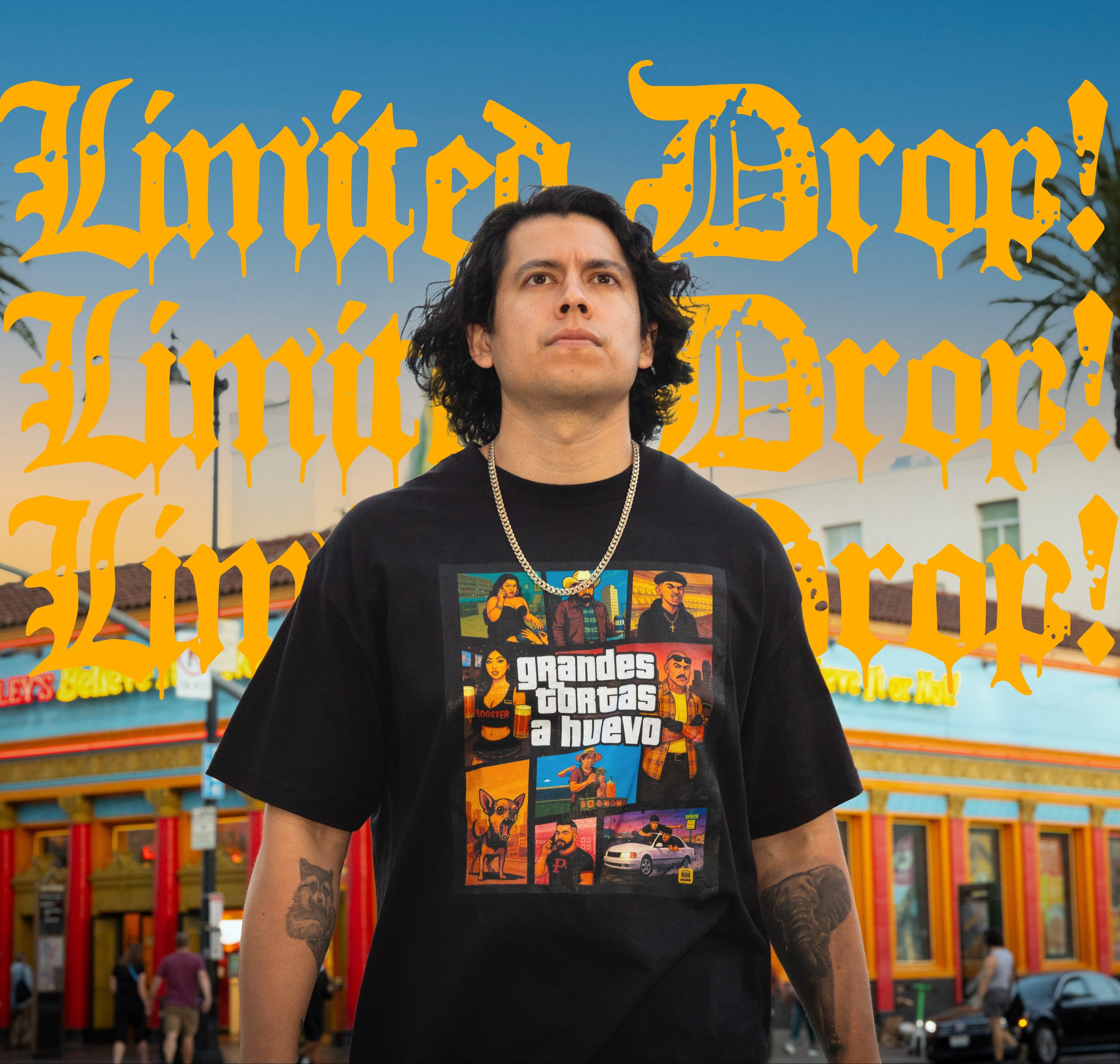 SOLD OUT GTA Premium Tee – Grandes Tortas A Huevo