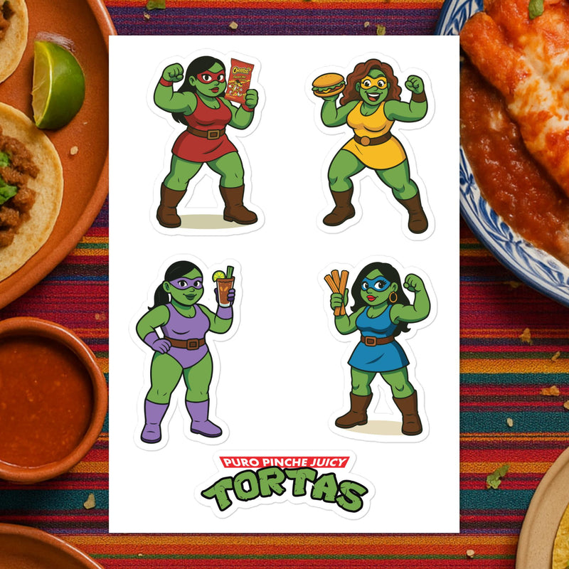 Puro Pinche Juicy Tortas – Glossy Sticker Pack